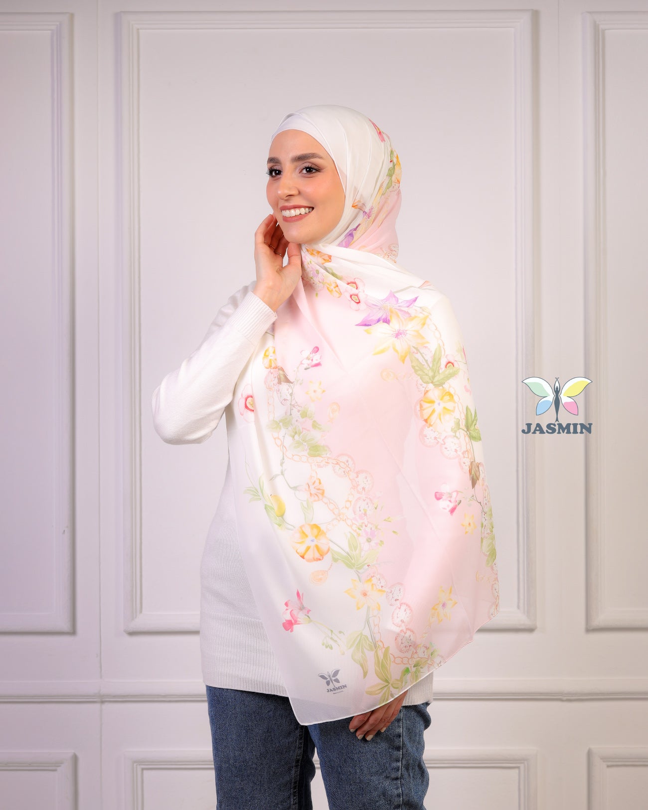 Ciel | Printed Chiffon Scarf