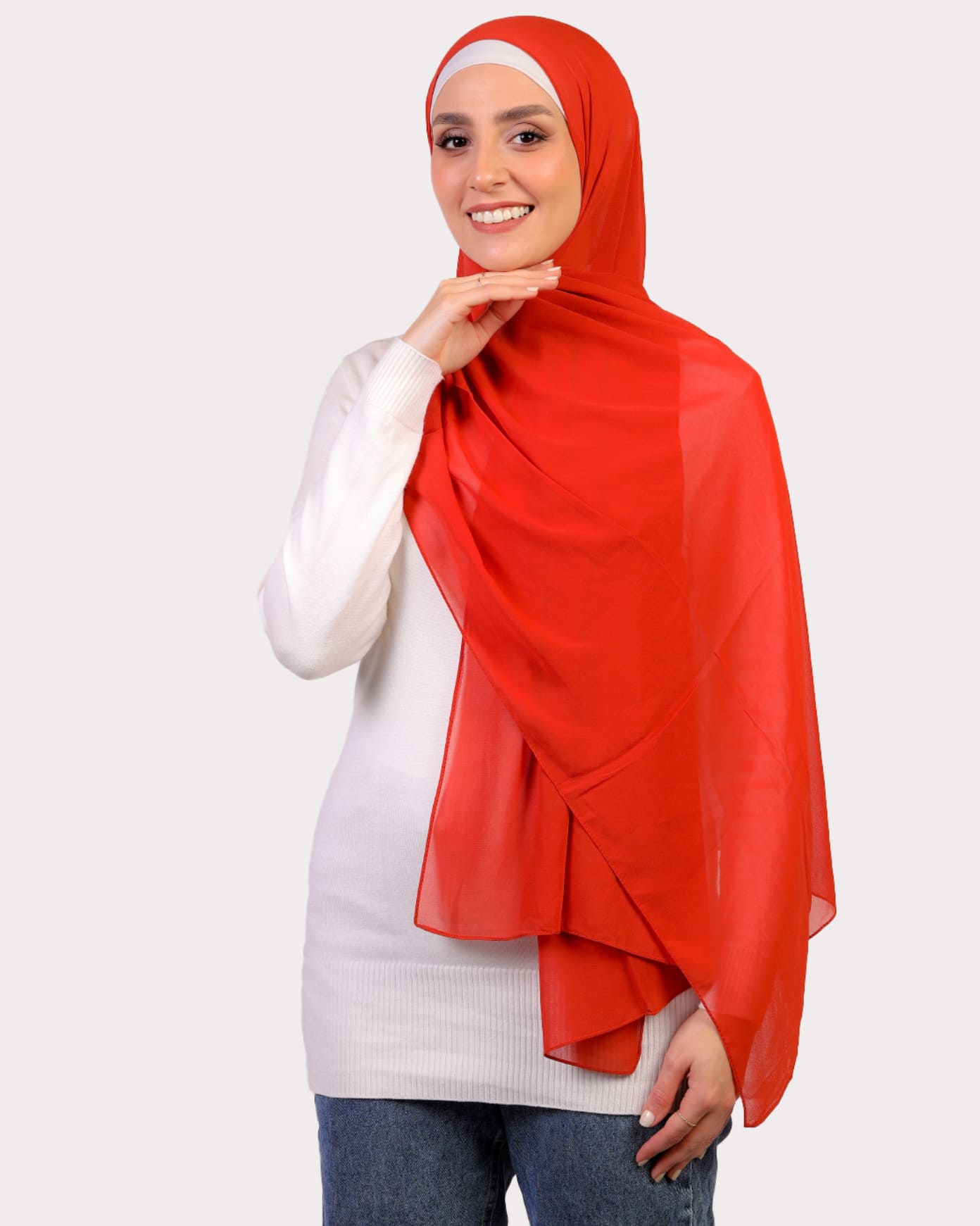 Plain Chiffon Scarf