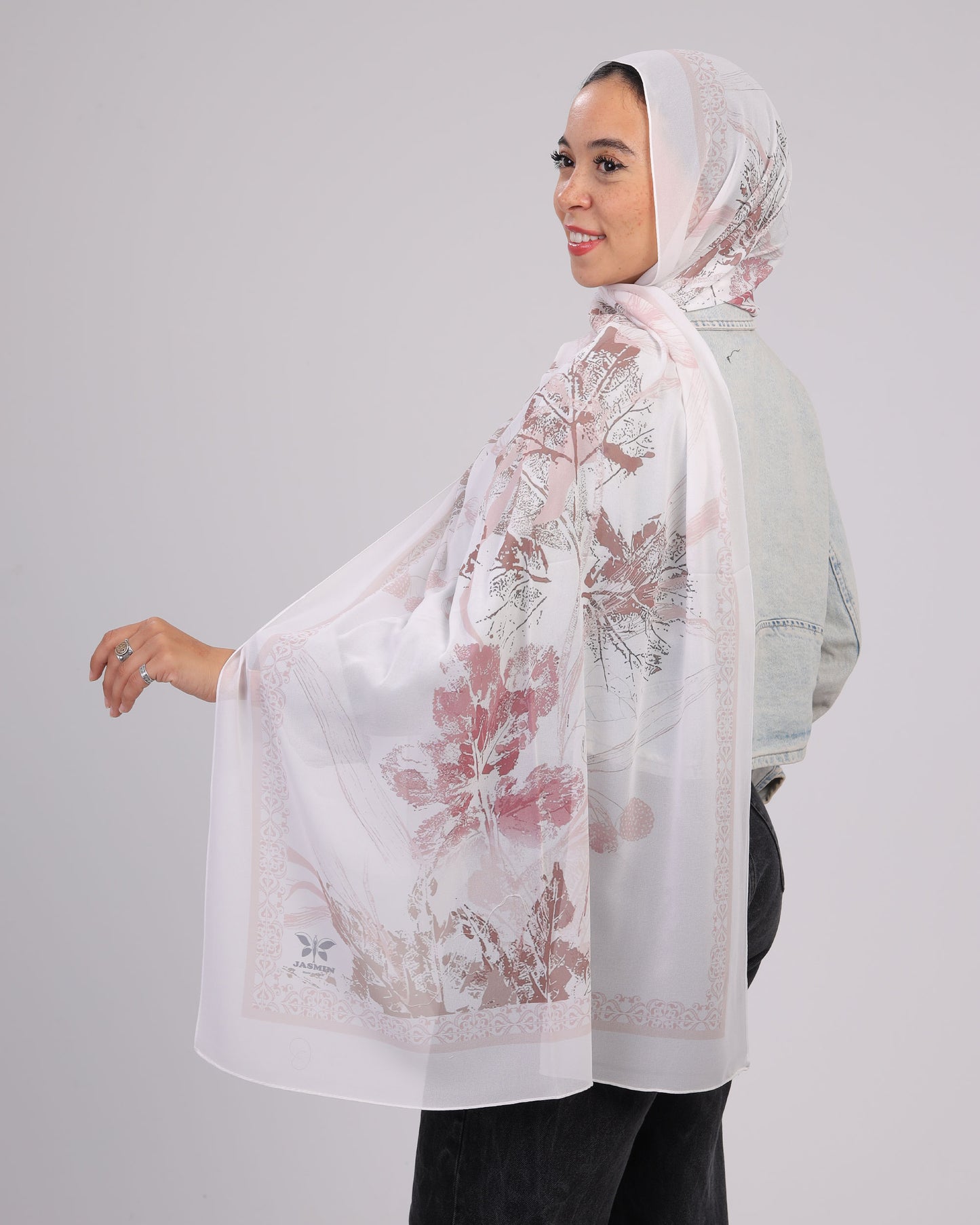 Velora | Printed Chiffon Scarf