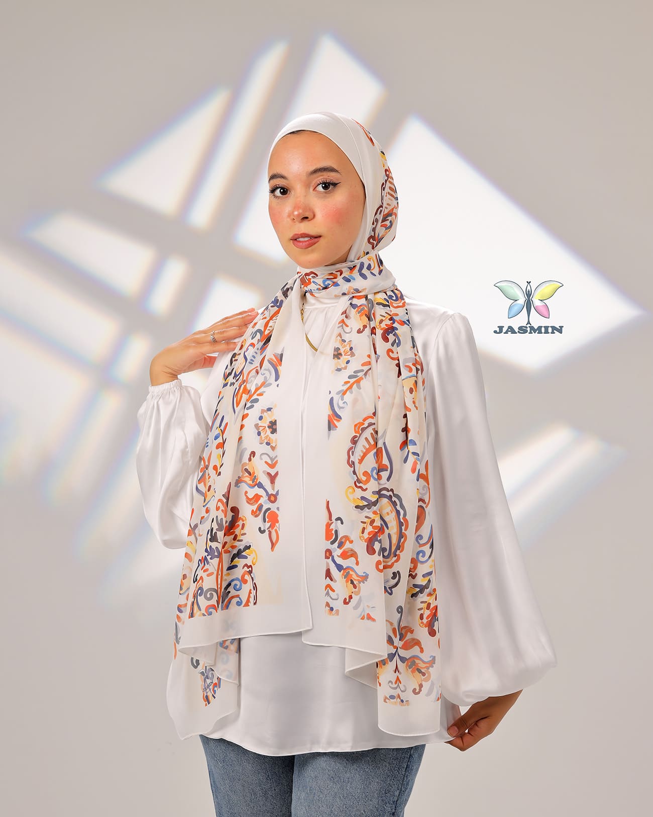 Serenity | Printed Chiffon Scarf