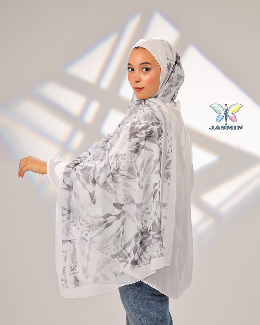 Vibrant | Printed Chiffon Scarf