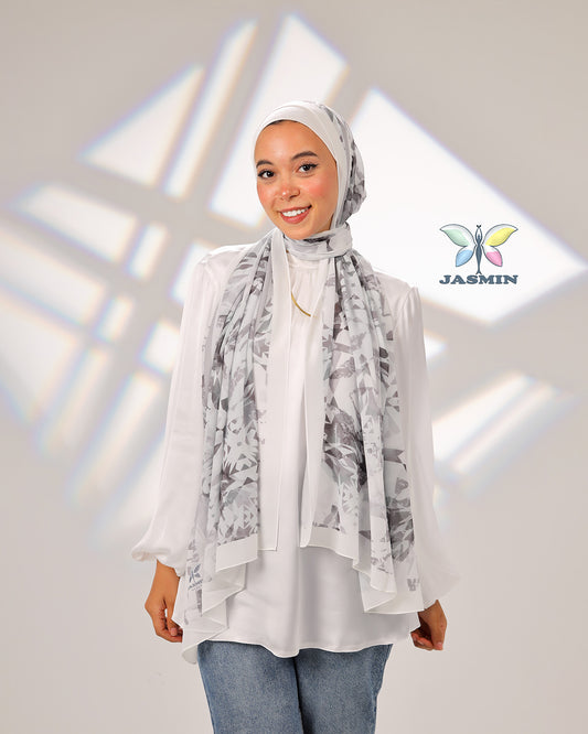 Vibrant | Printed Chiffon Scarf