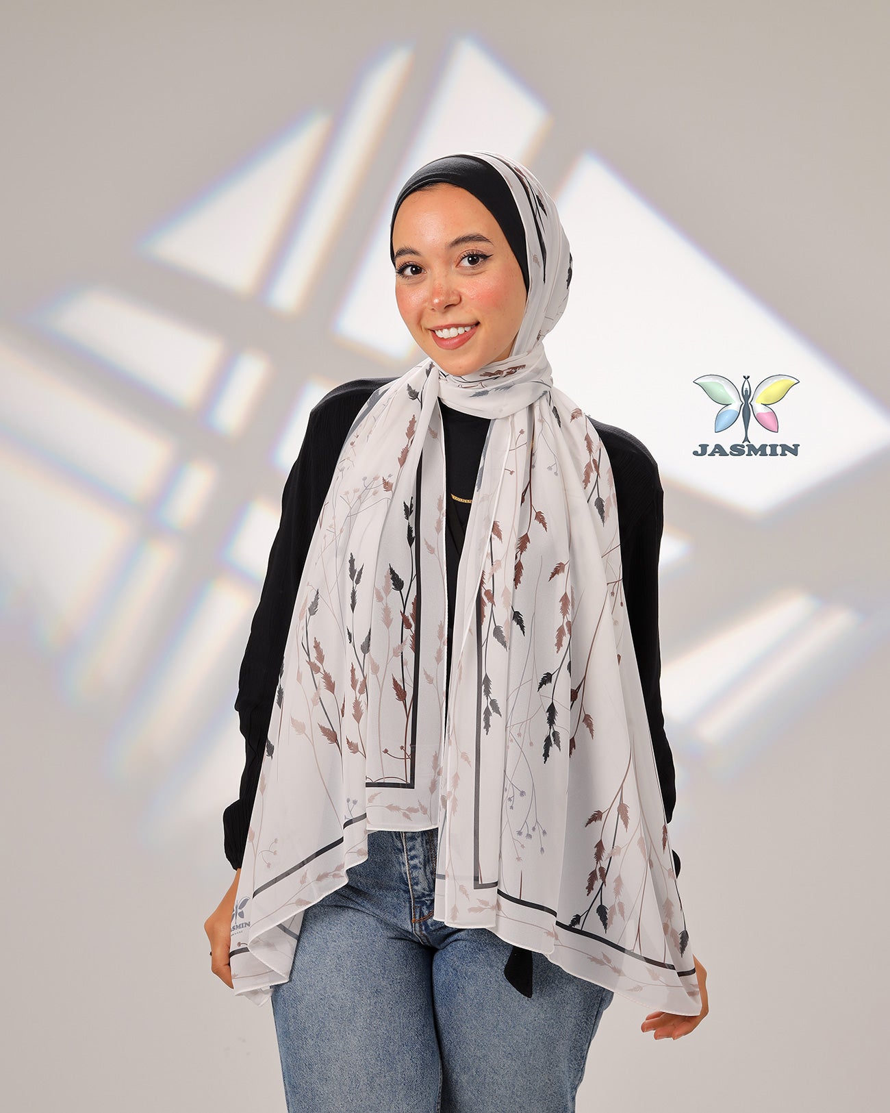 Chime | Printed Chiffon Scarf