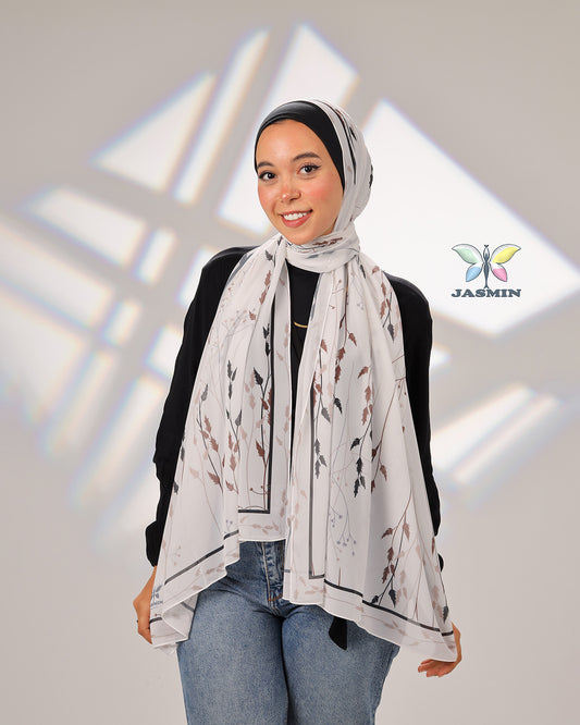 Chime | Printed Chiffon Scarf