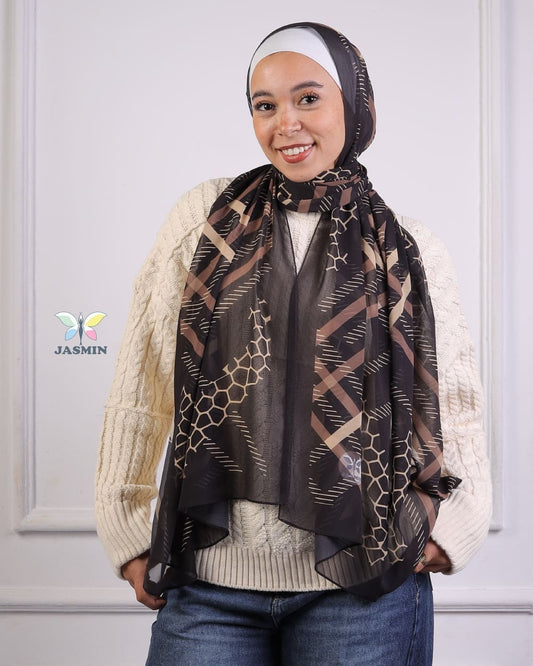 Mirage | Printed Chiffon Scarf