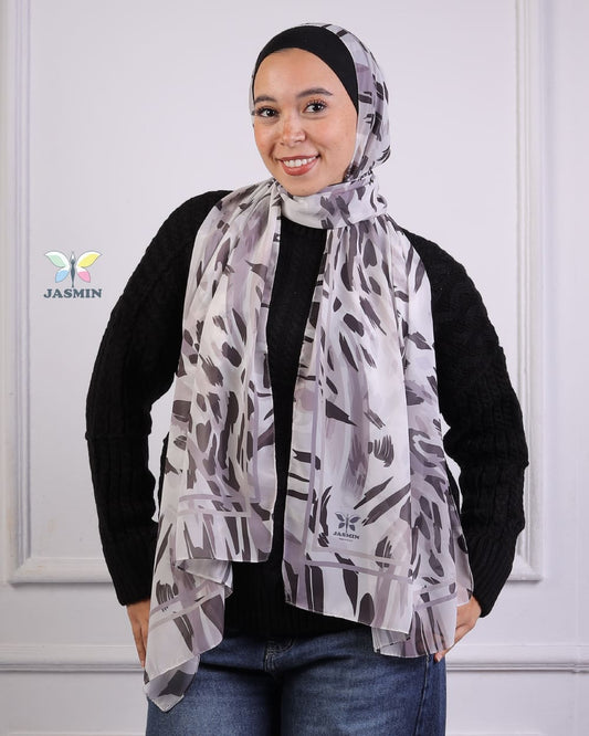 Velvet | Printed Chiffon Scarf