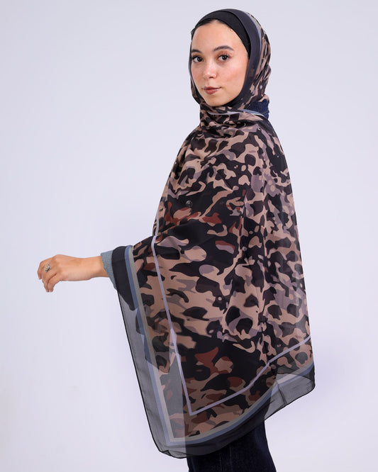 Valena | Printed Chiffon Scarf