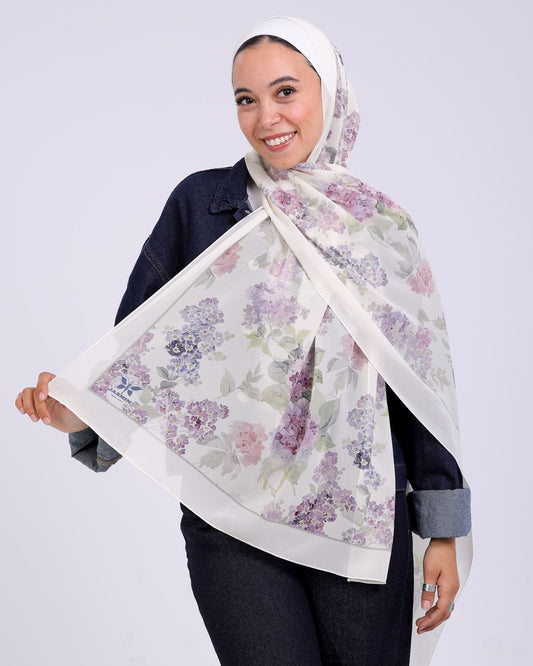 Ariaelle | Printed Chiffon Scarf