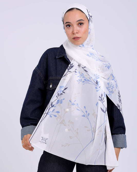 Inesca | Printed Chiffon Scarf