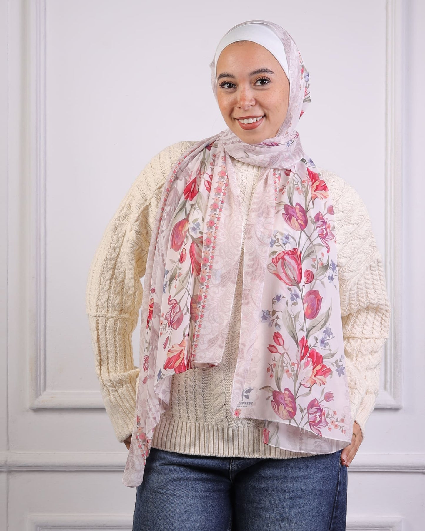 Zephyra | Printed Chiffon Scarf