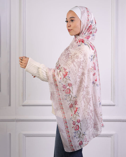 Zephyra | Printed Chiffon Scarf