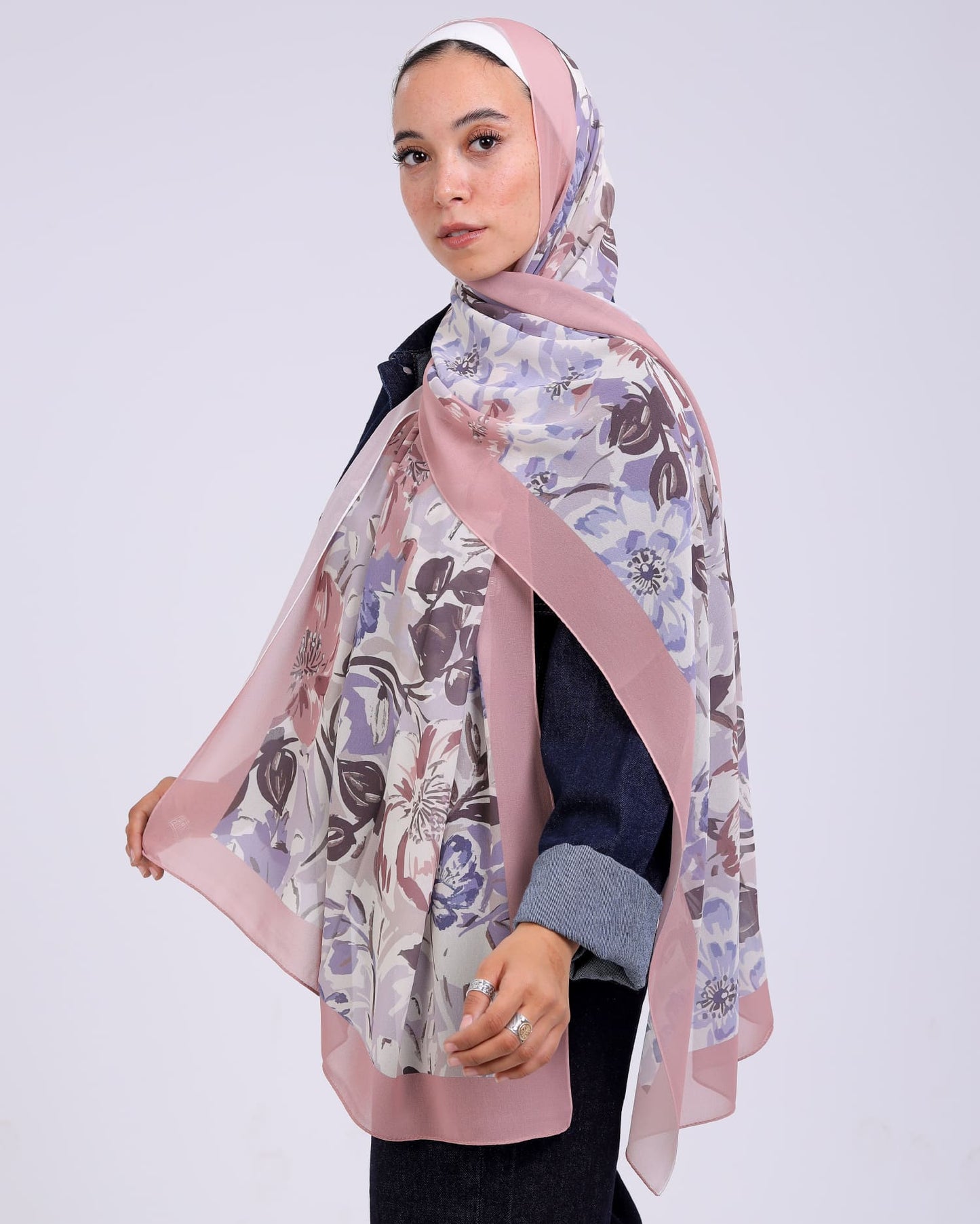 Tesselia | Printed Chiffon Scarf