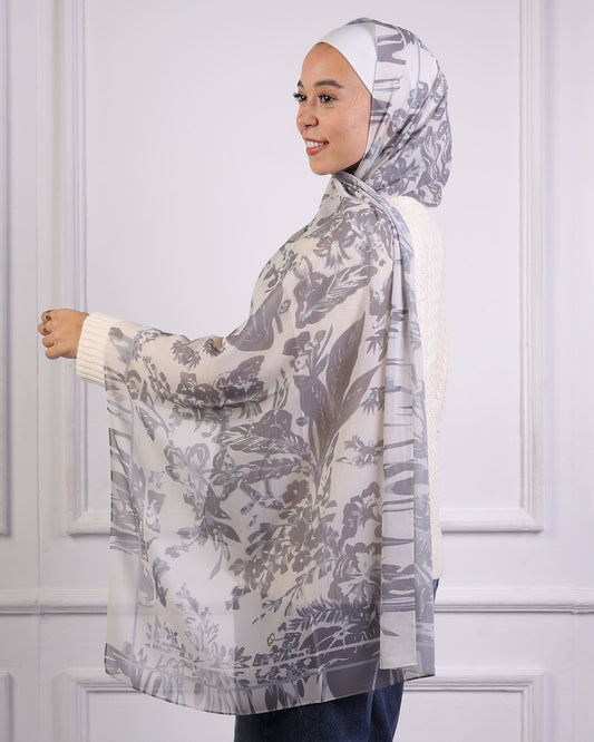 Vellura | Printed Chiffon Scarf