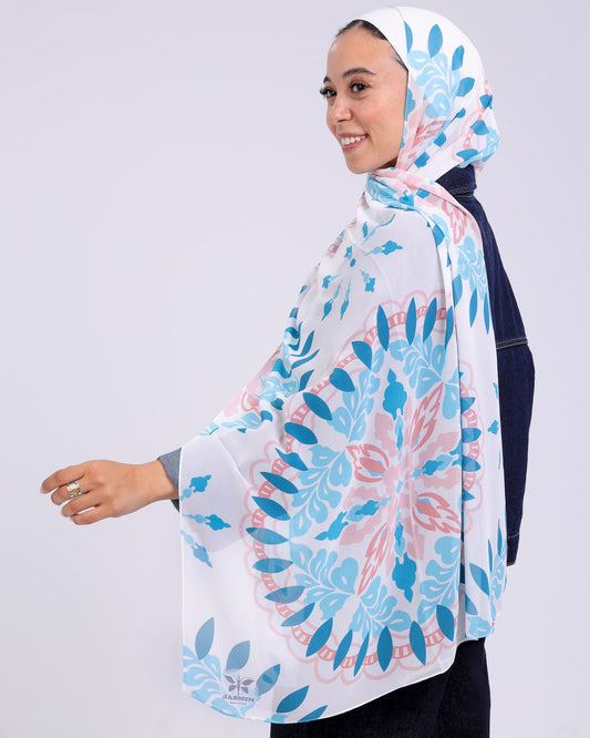 Esmera | Printed Chiffon Scarf