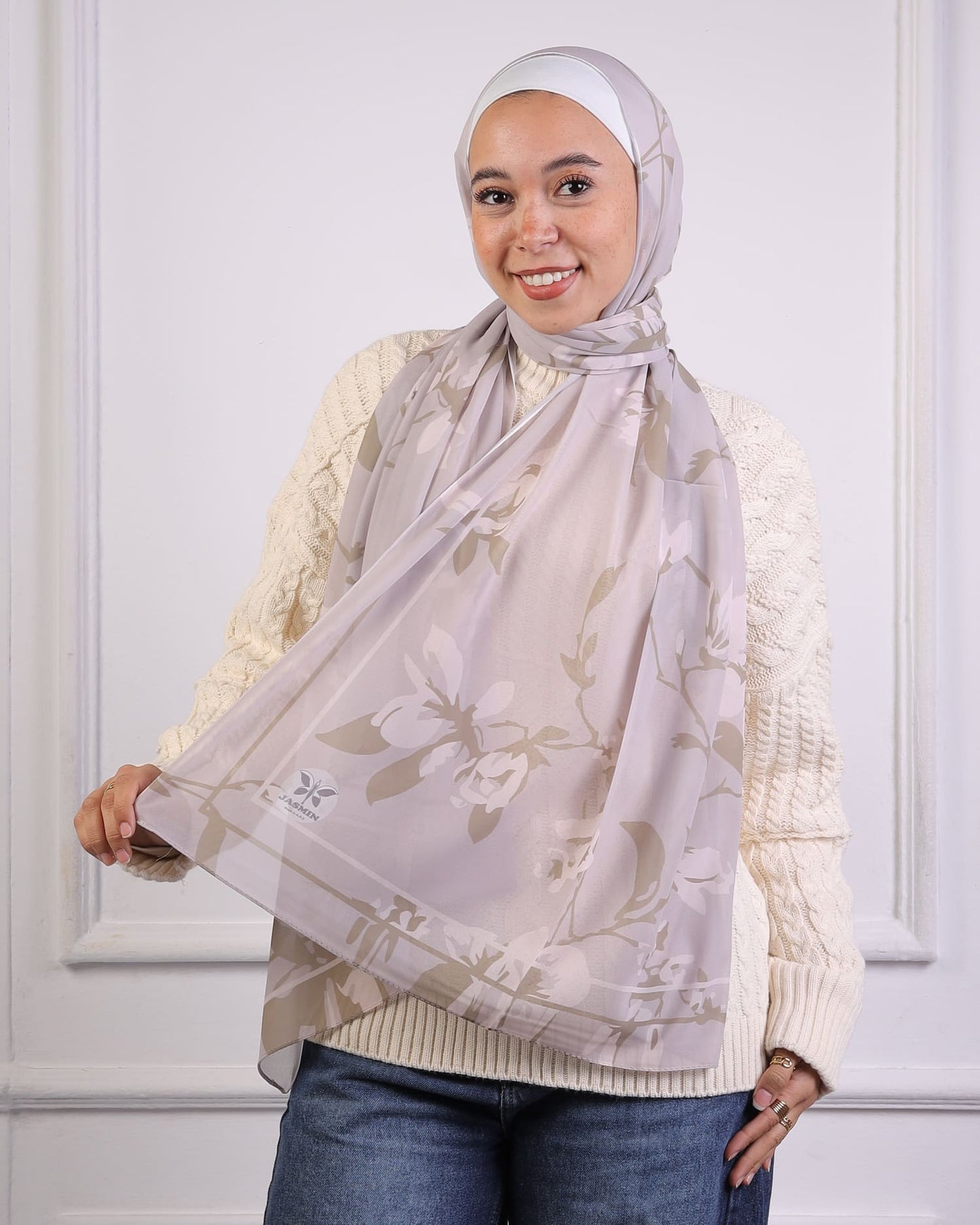 Marisca | Printed Chiffon Scarf