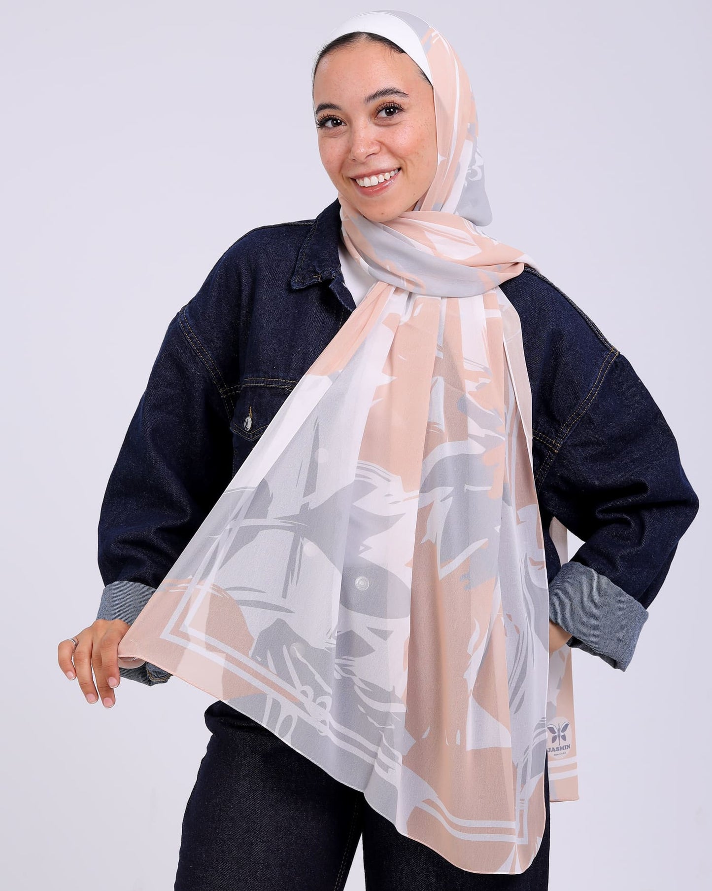 Azura | Printed Chiffon Scarf