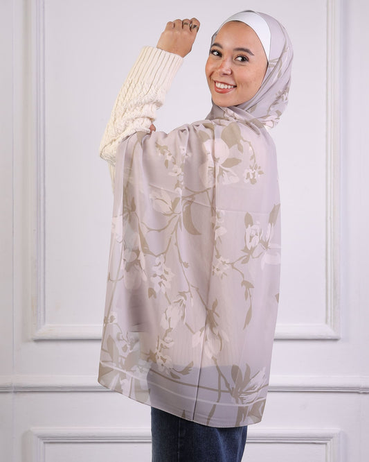 Marisca | Printed Chiffon Scarf