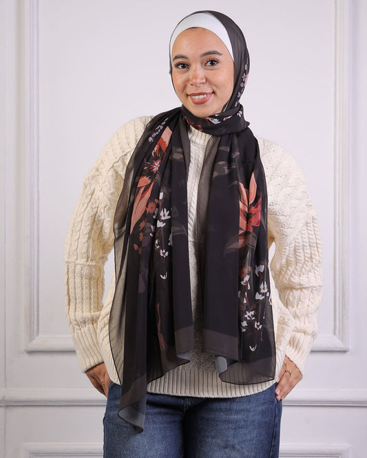 Zéphira | Printed Chiffon Scarf