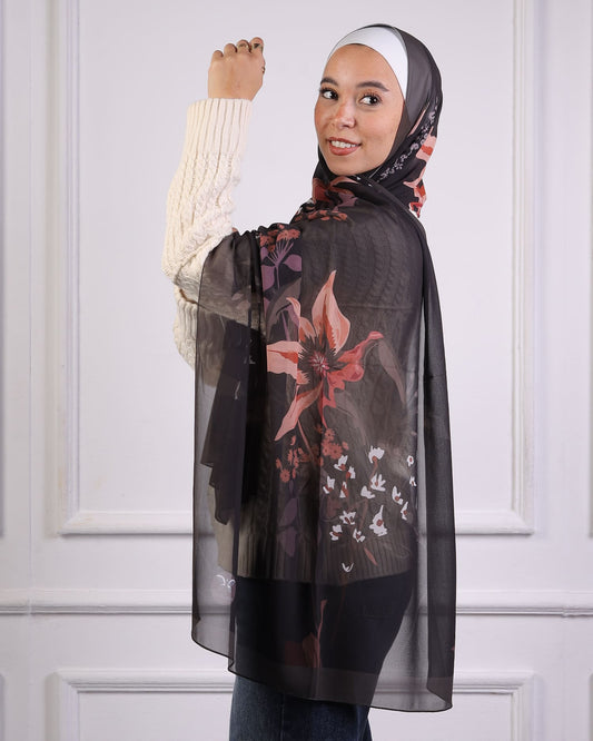 Zéphira | Printed Chiffon Scarf
