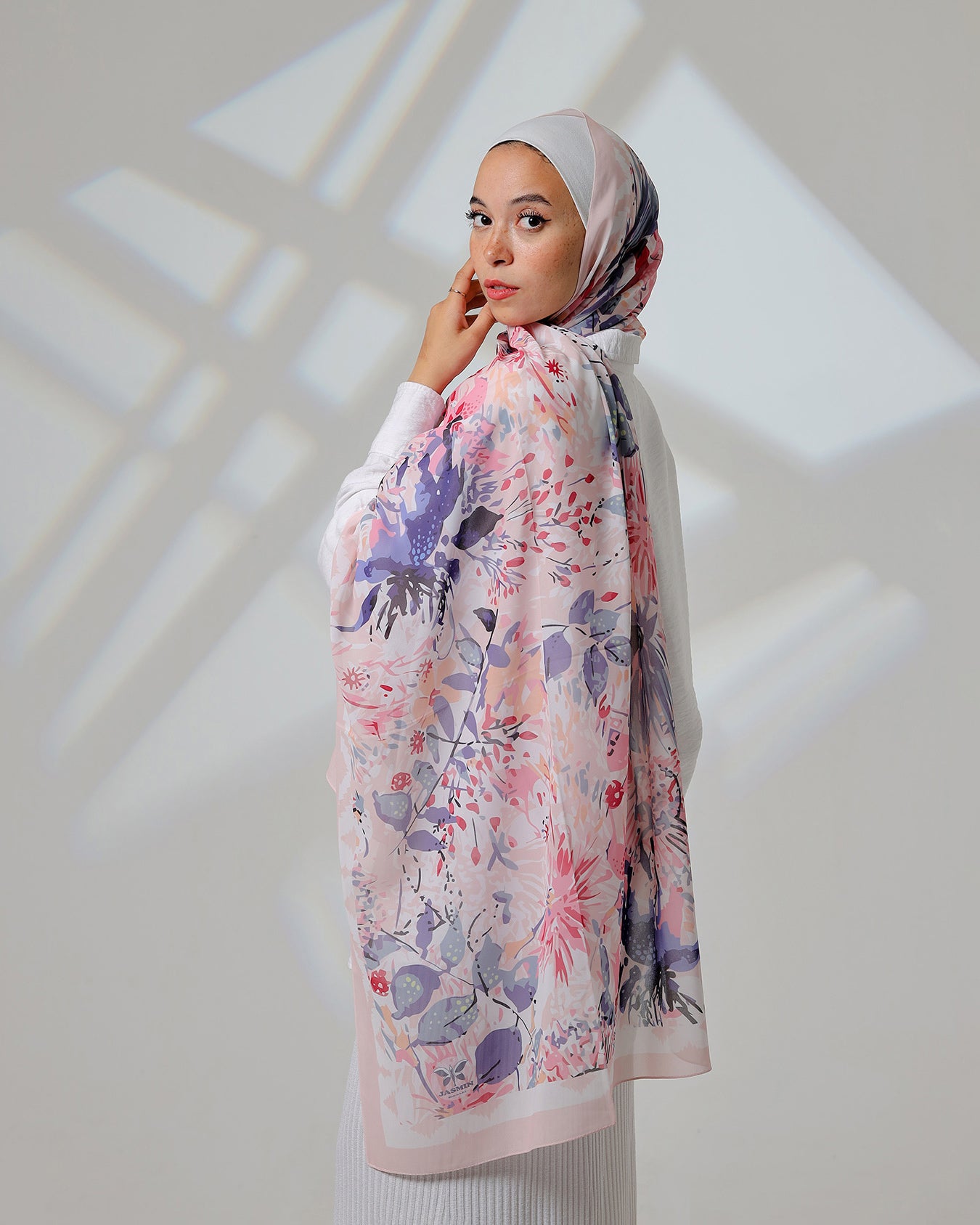 Arielle Printed Chiffon Scarf