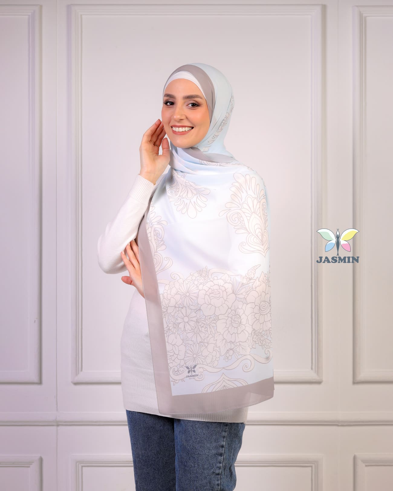 Cove | Printed Chiffon Scarf
