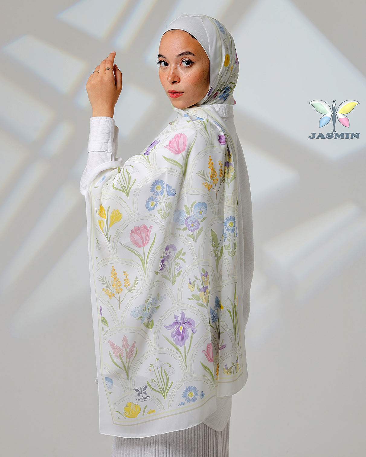 Veil | Printed Chiffon Scarf
