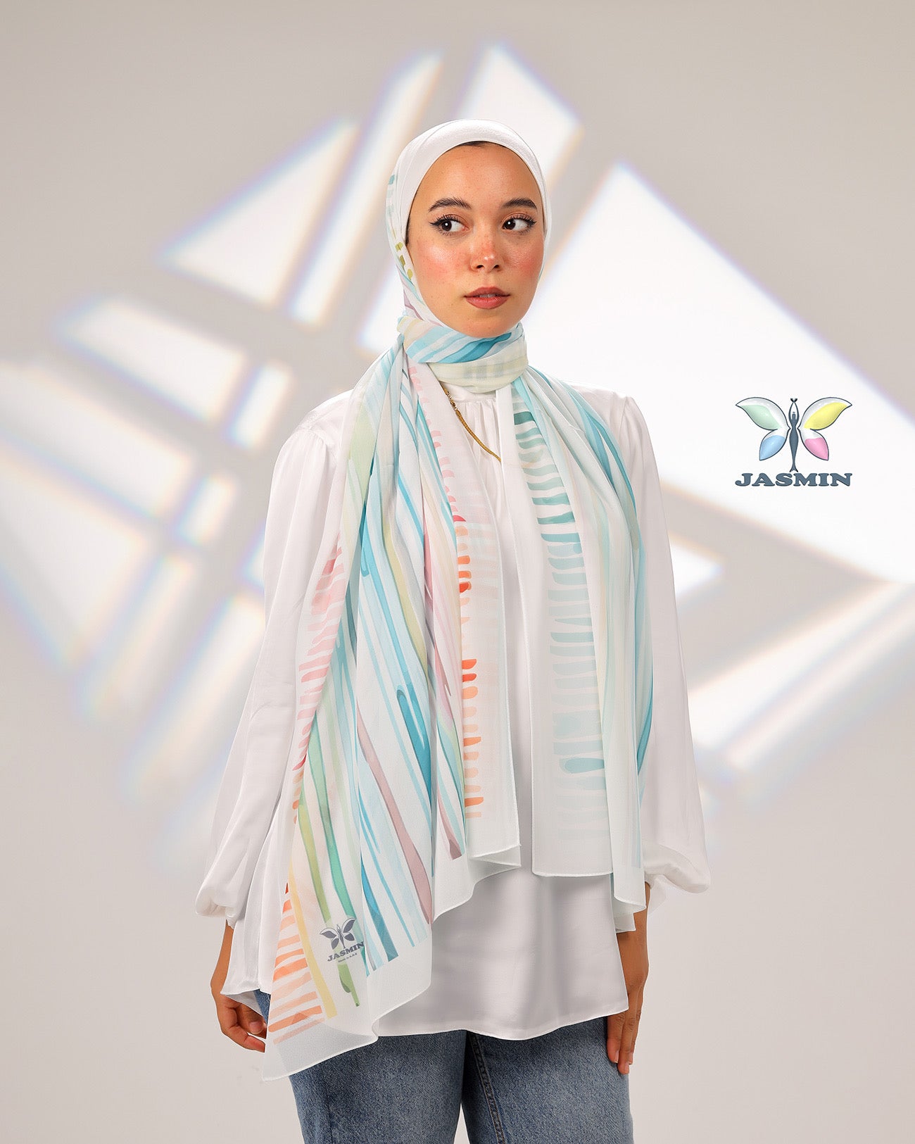 Pinnacle | Printed Chiffon Scarf