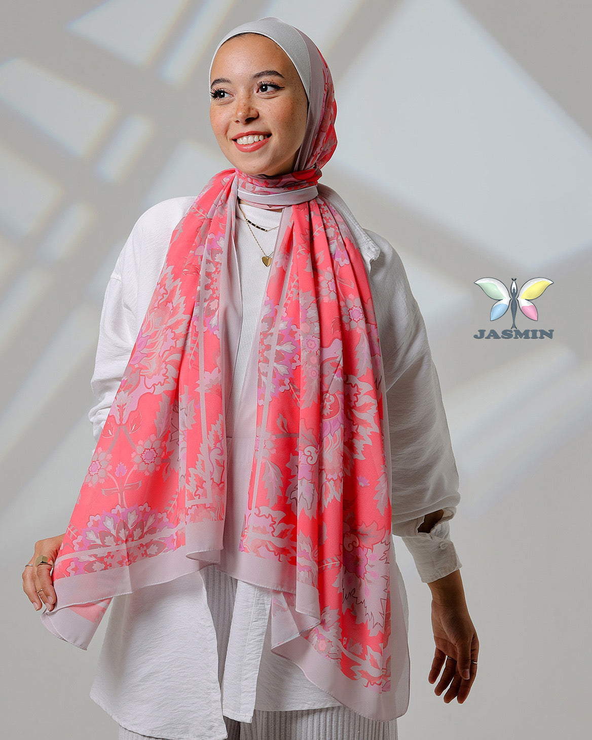 Vespera | Printed Chiffon Scarf