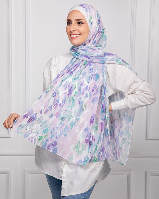 Gleam | Printed Chiffon Scarf