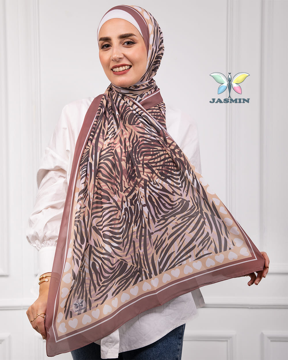 Tranquil | Printed Chiffon Scarf