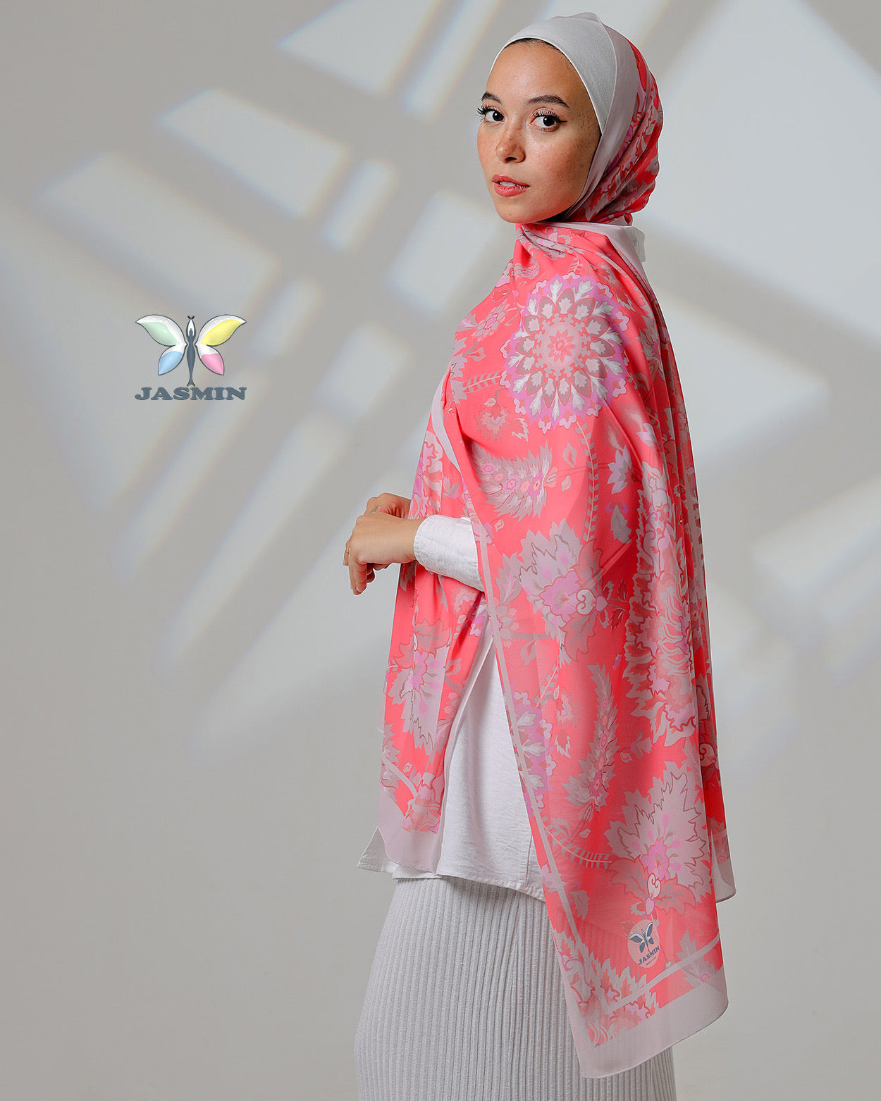 Vespera | Printed Chiffon Scarf