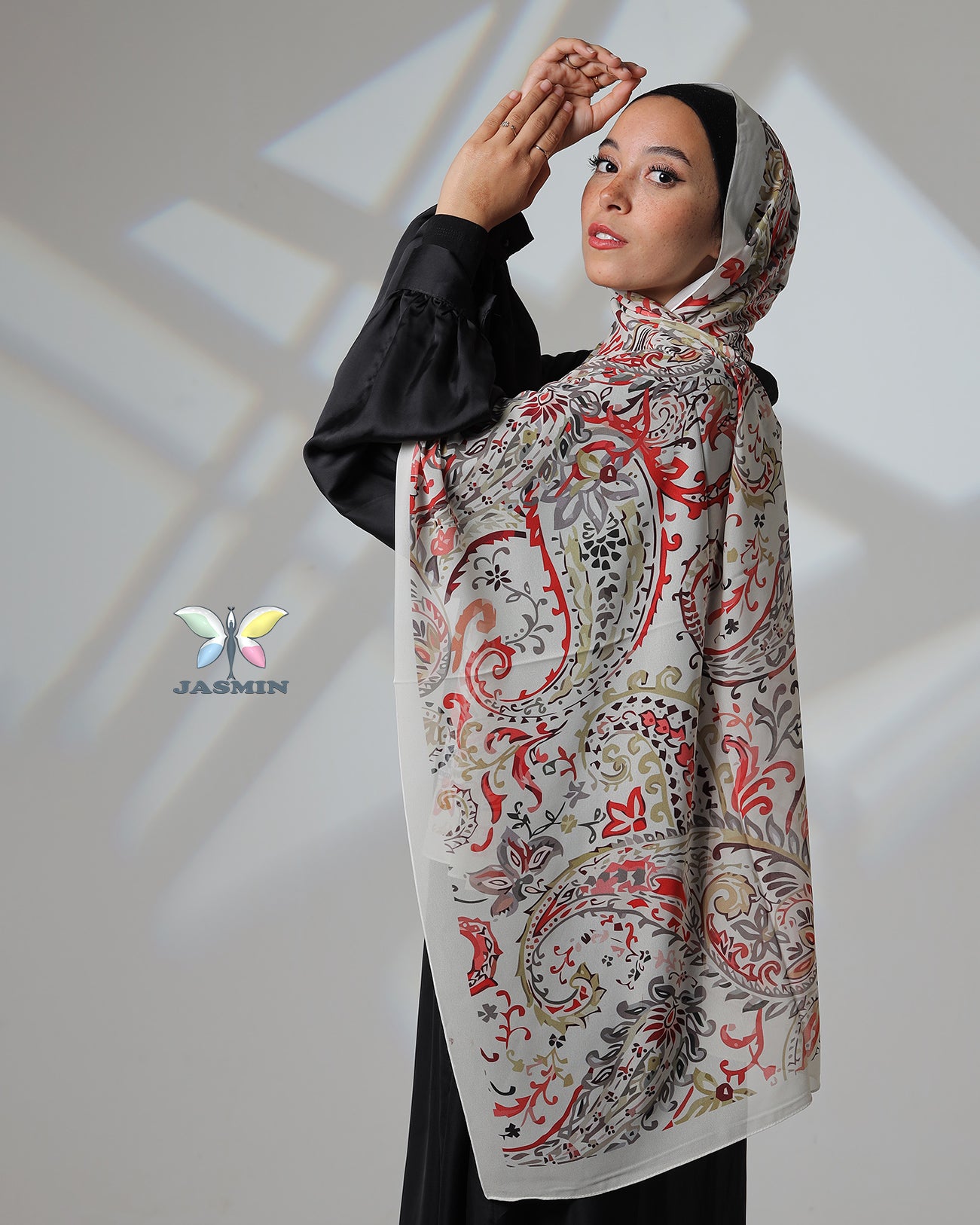 Drizzle | Printed Chiffon Scarf
