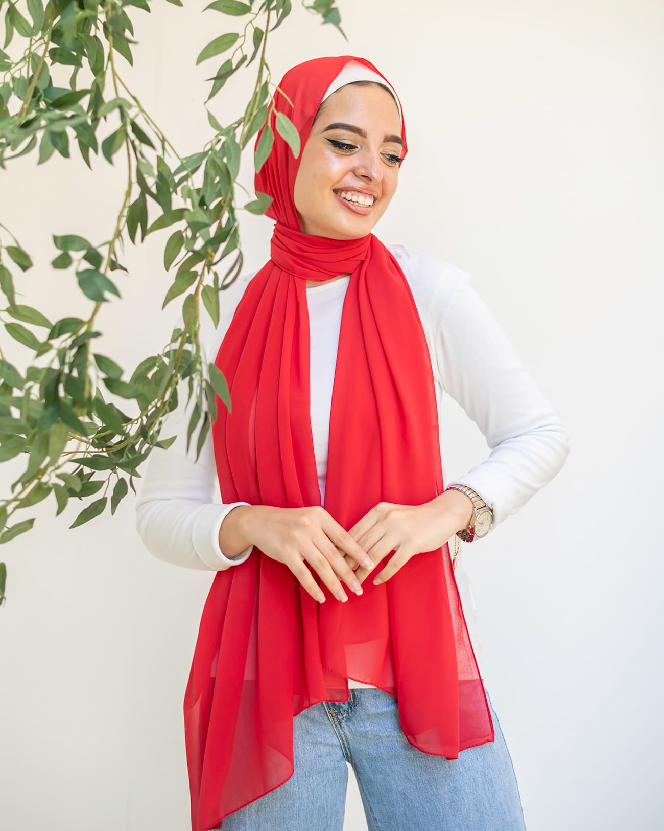 Plain Chiffon Scarf