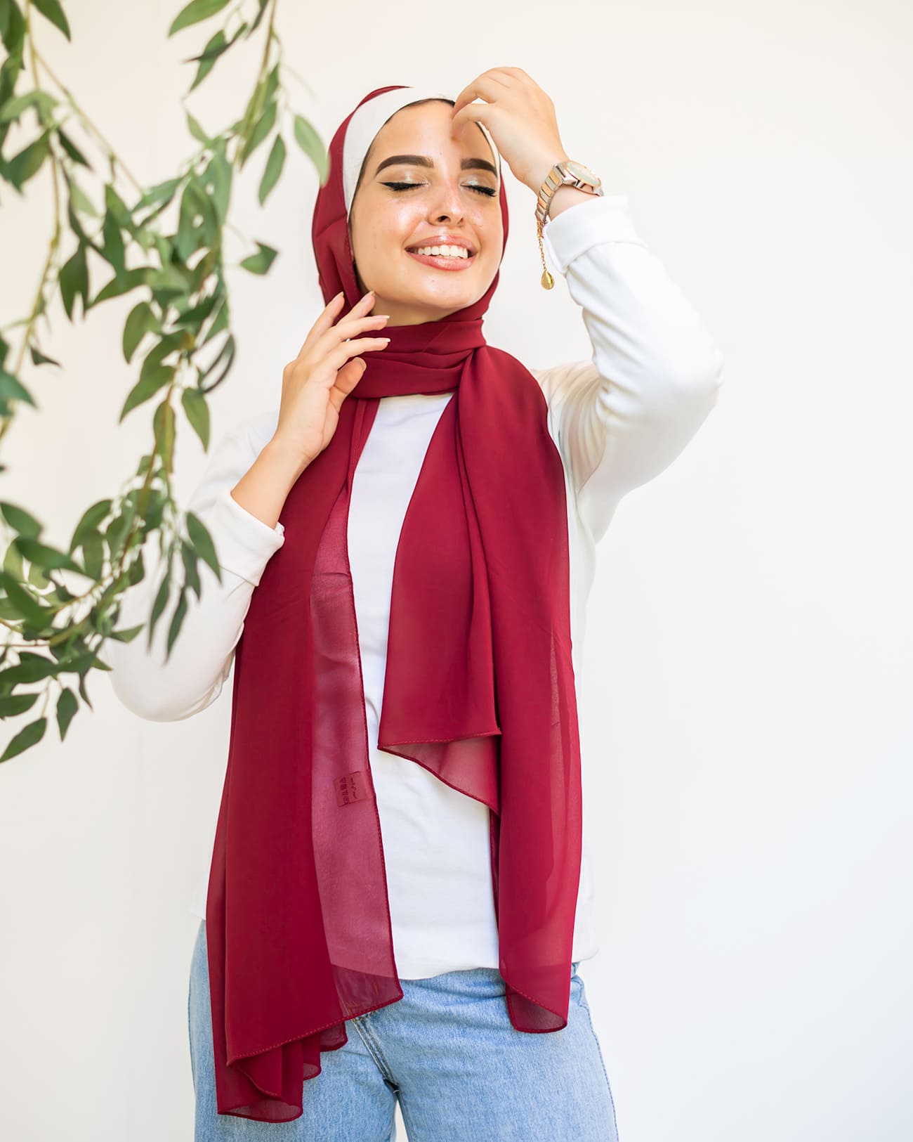 Plain Chiffon Scarf