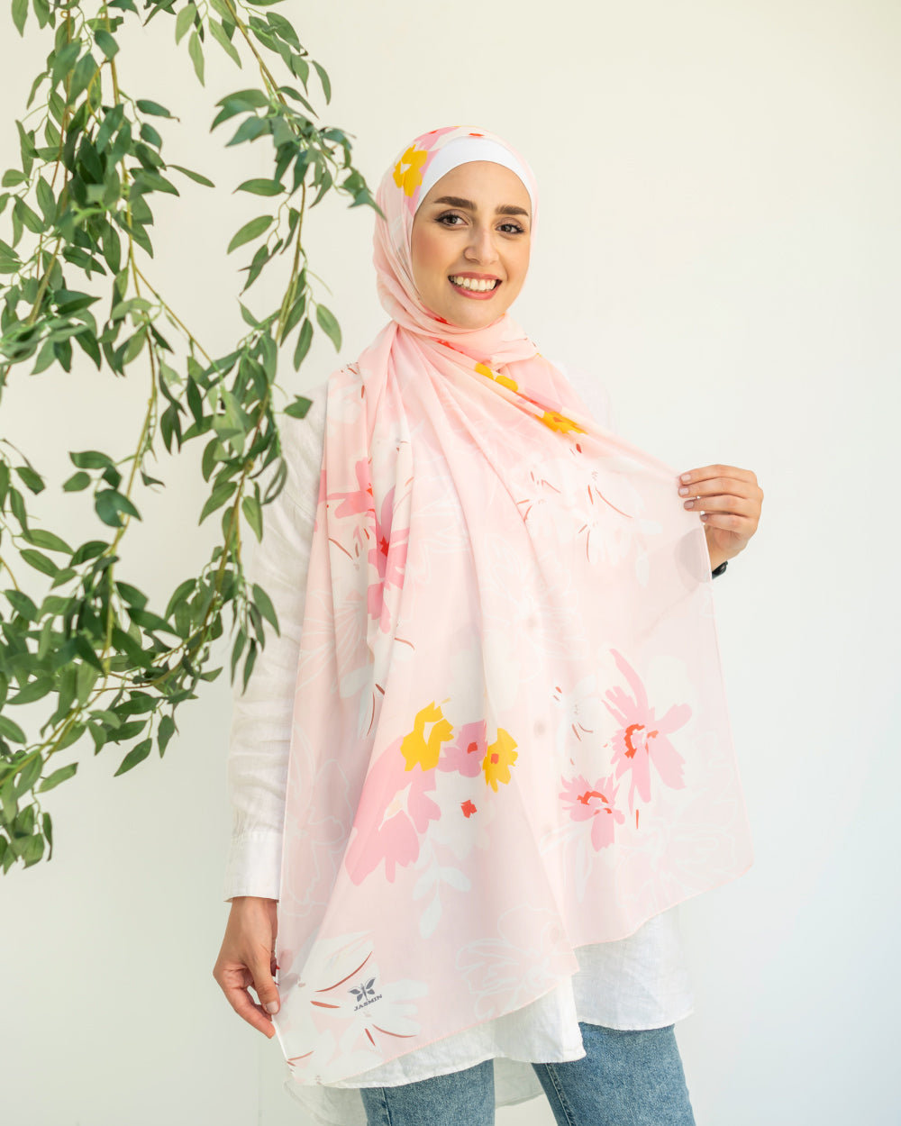 Soleara | Printed Chiffon Scarf