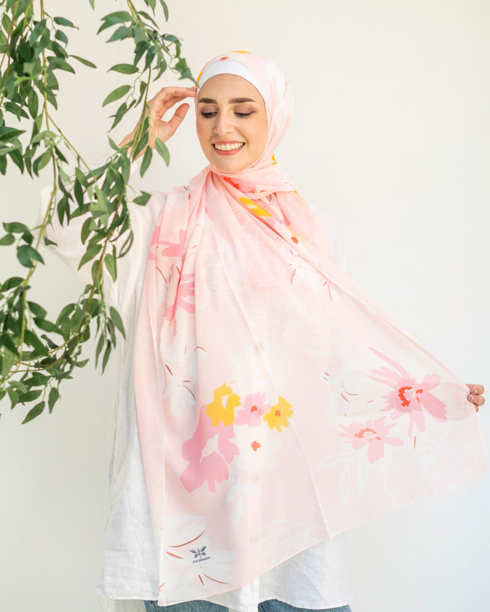 Soleara | Printed Chiffon Scarf