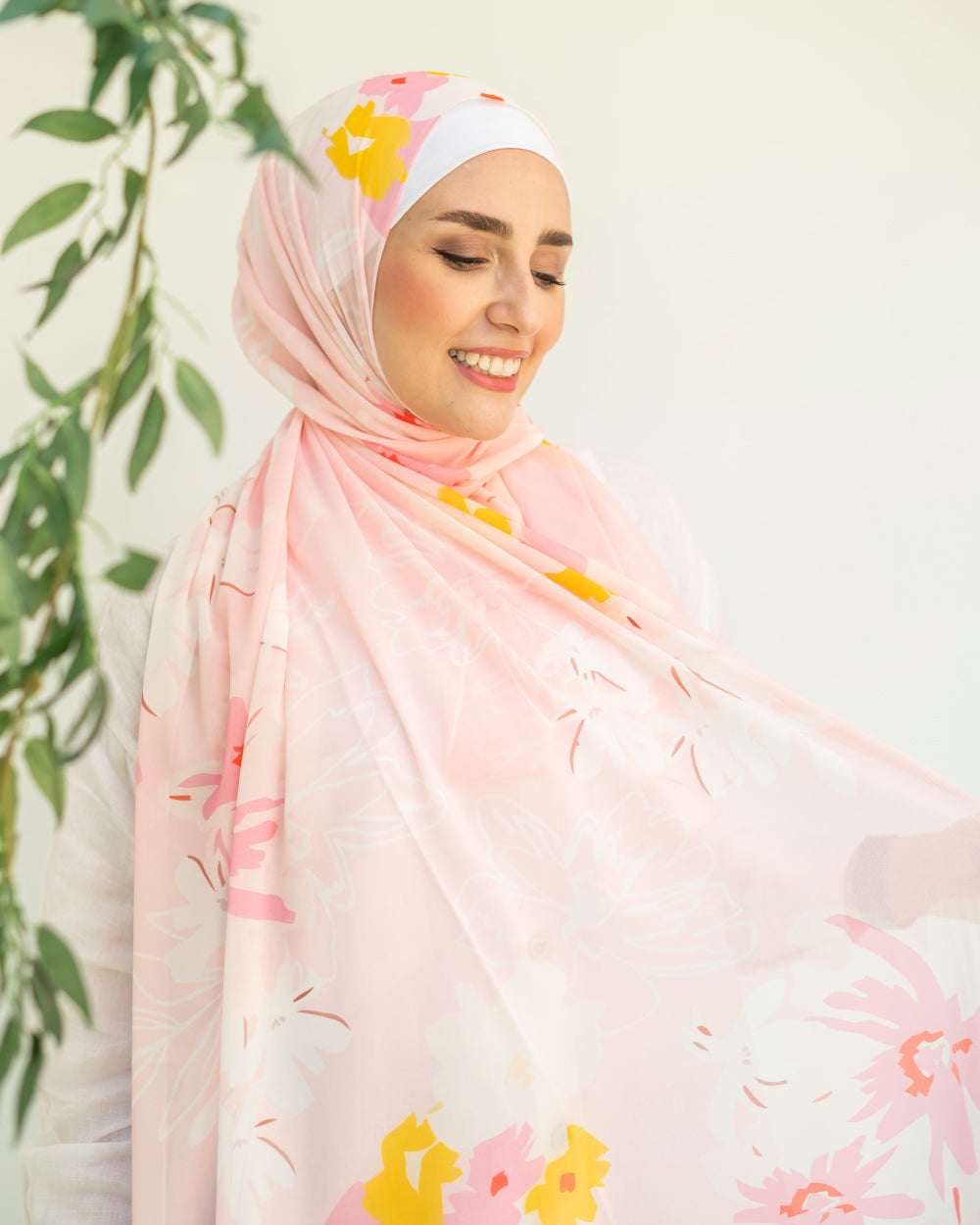 Soleara | Printed Chiffon Scarf