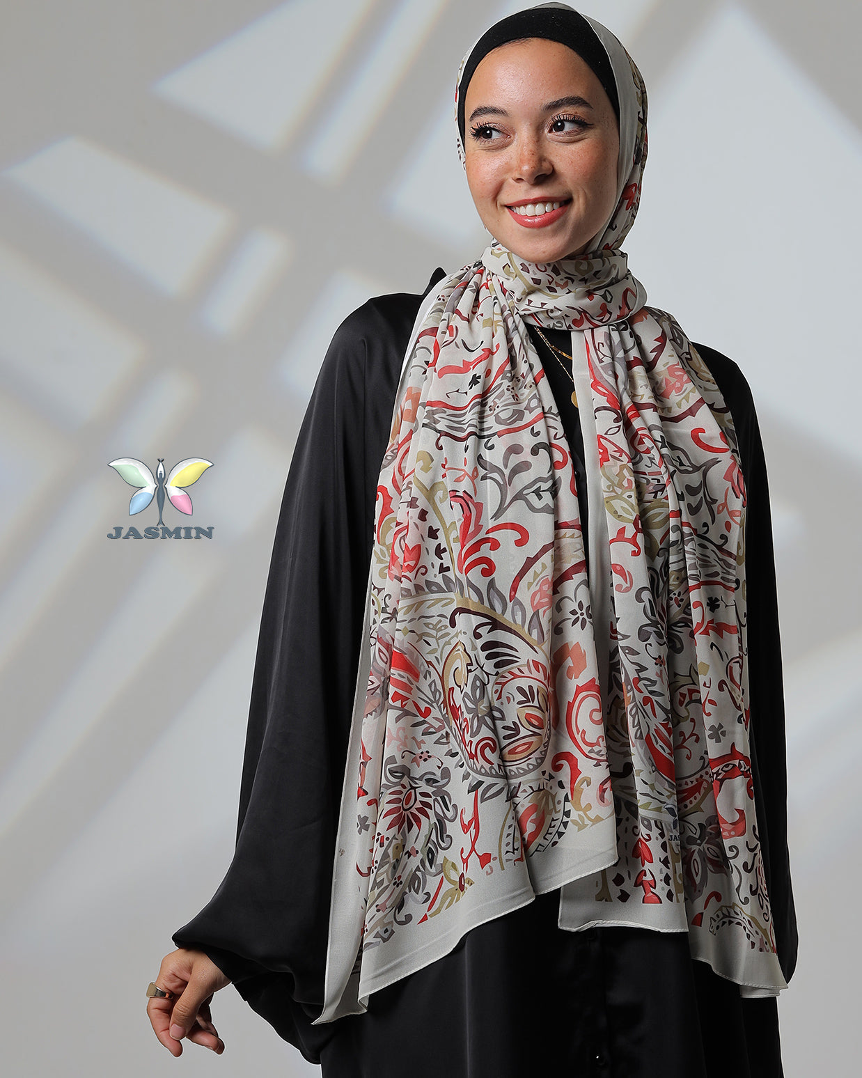 Drizzle | Printed Chiffon Scarf