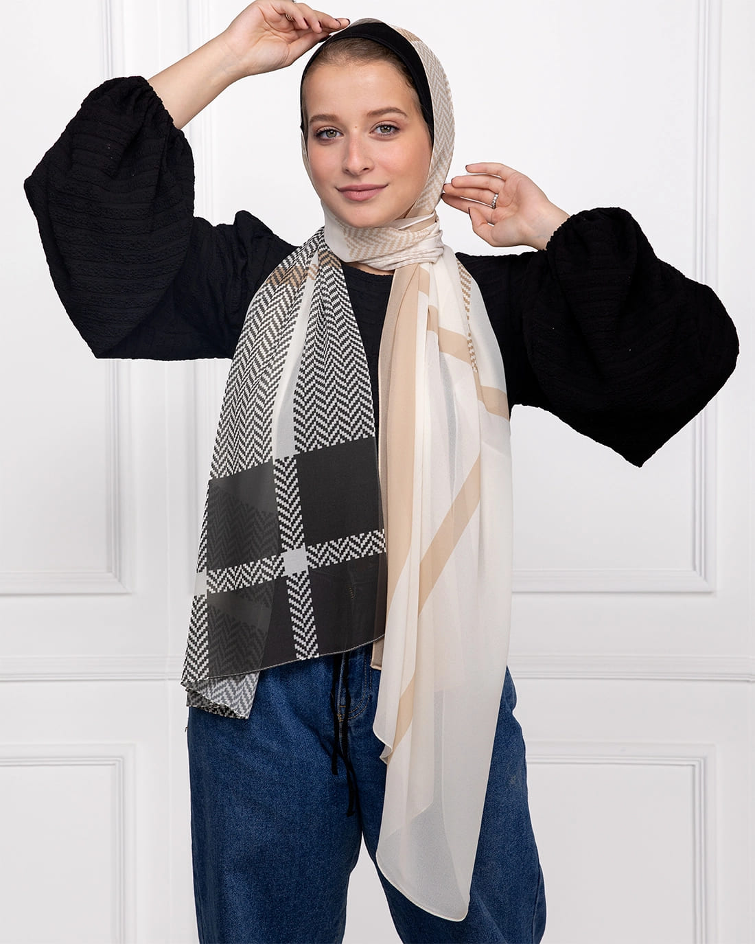 Reverie | Printed Chiffon Scarf