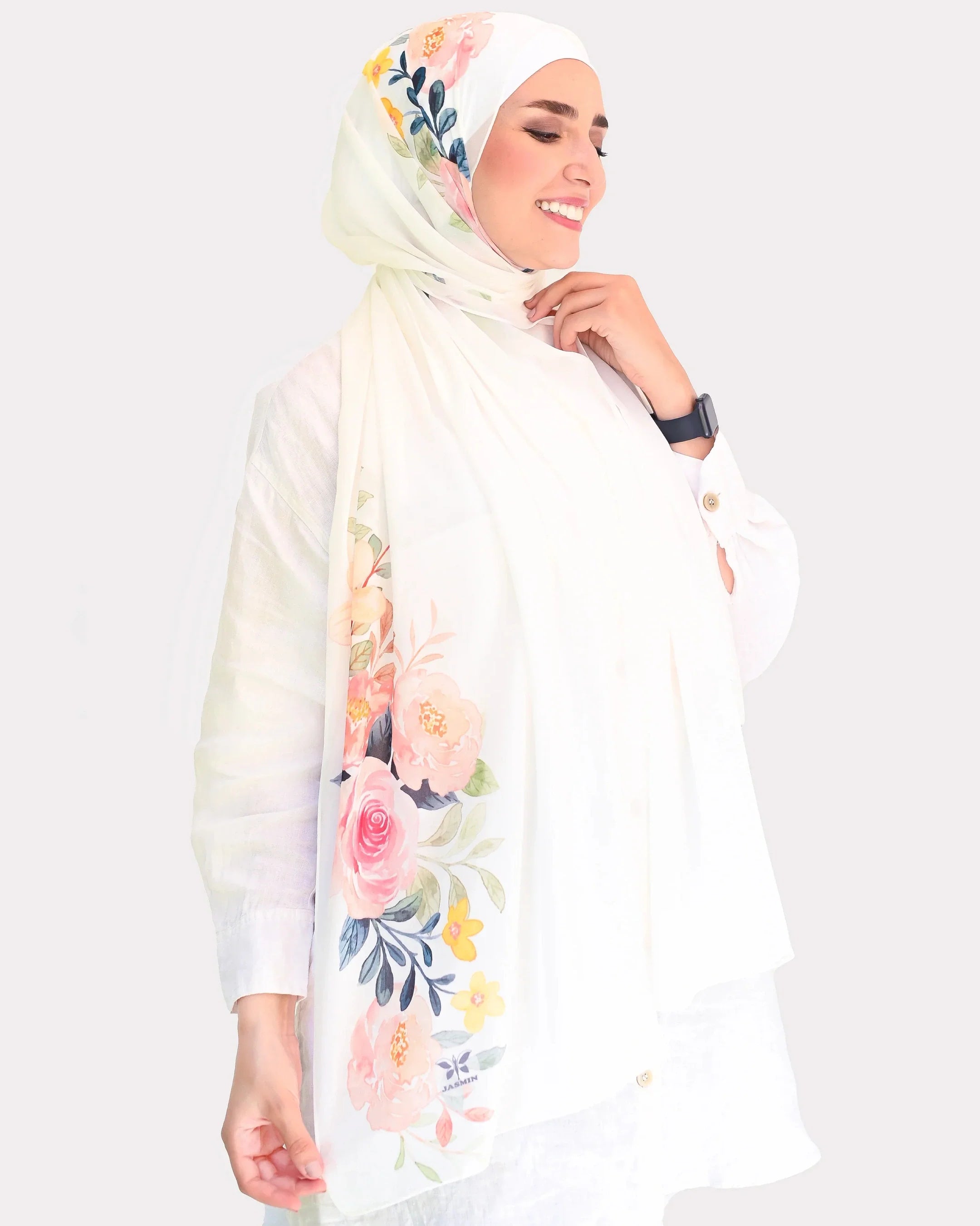 Printed Chiffon Scarves