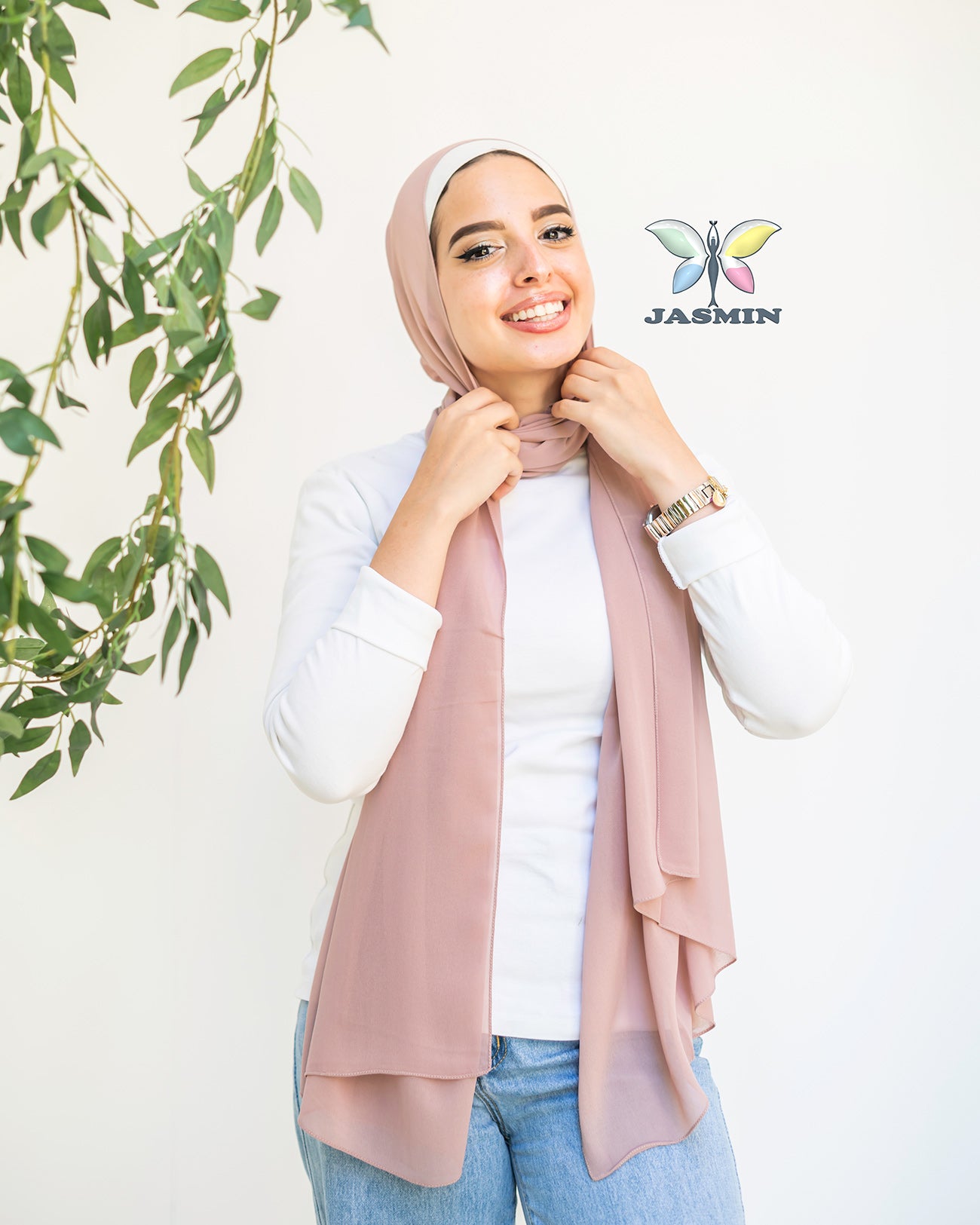 Plain Chiffon Scarf