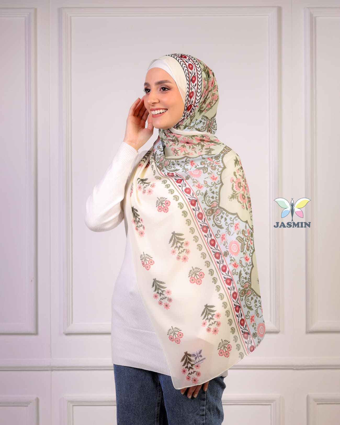 Aurora | Printed Chiffon Scarf