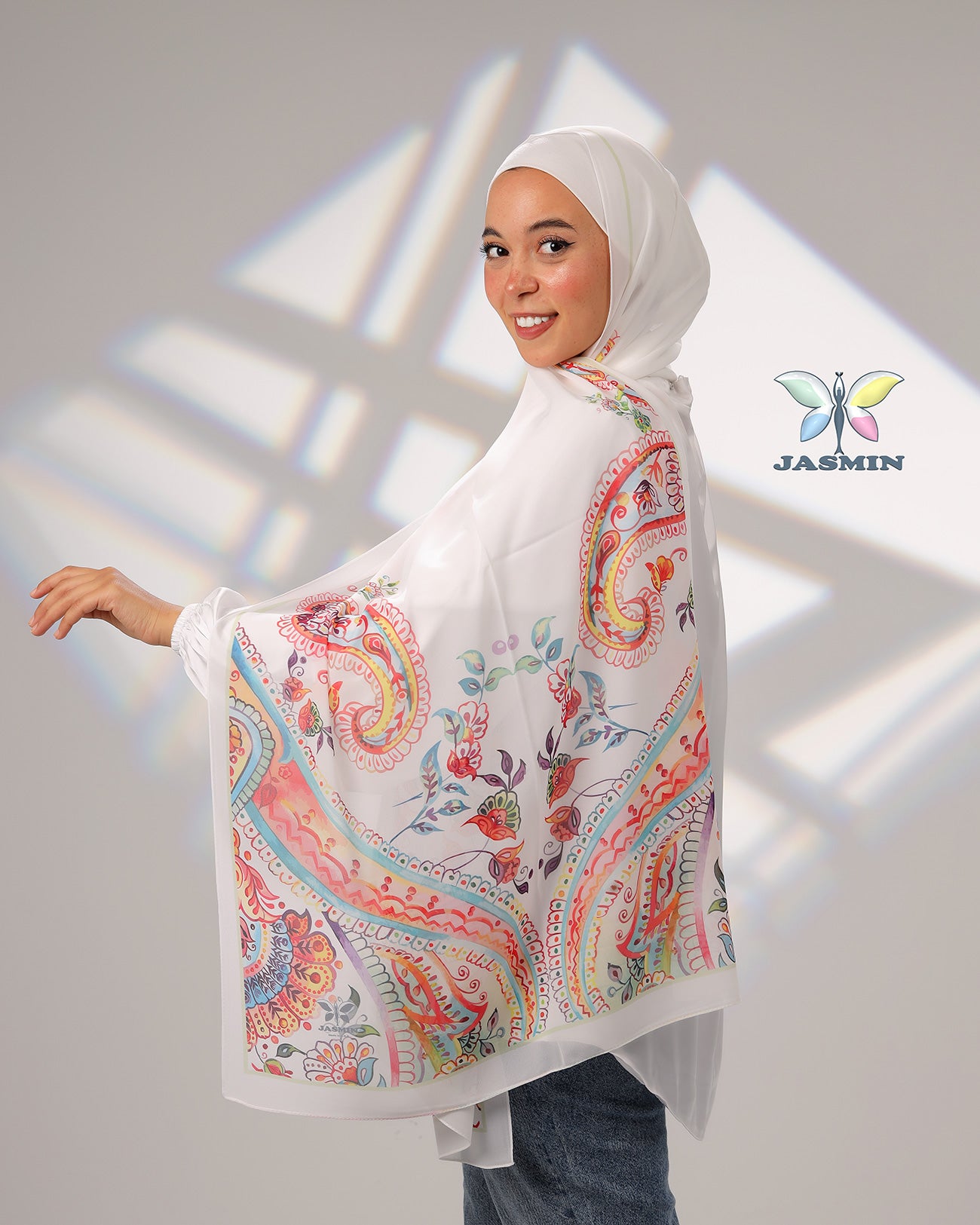 Airelle | Printed Chiffon Scarf