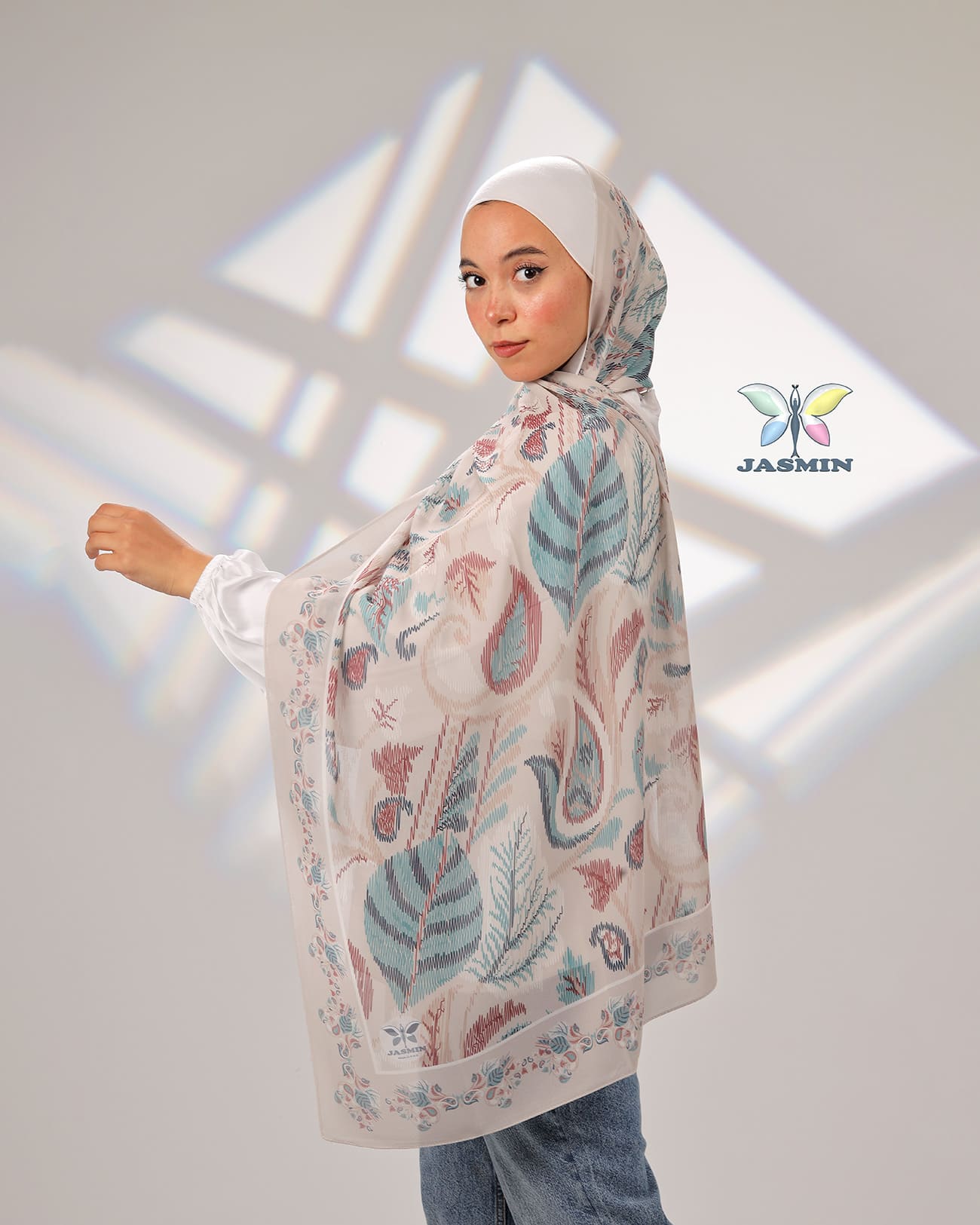 Echo | Printed Chiffon Scarf