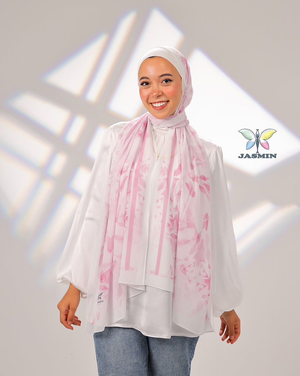 Glitter | Printed Chiffon Scarf