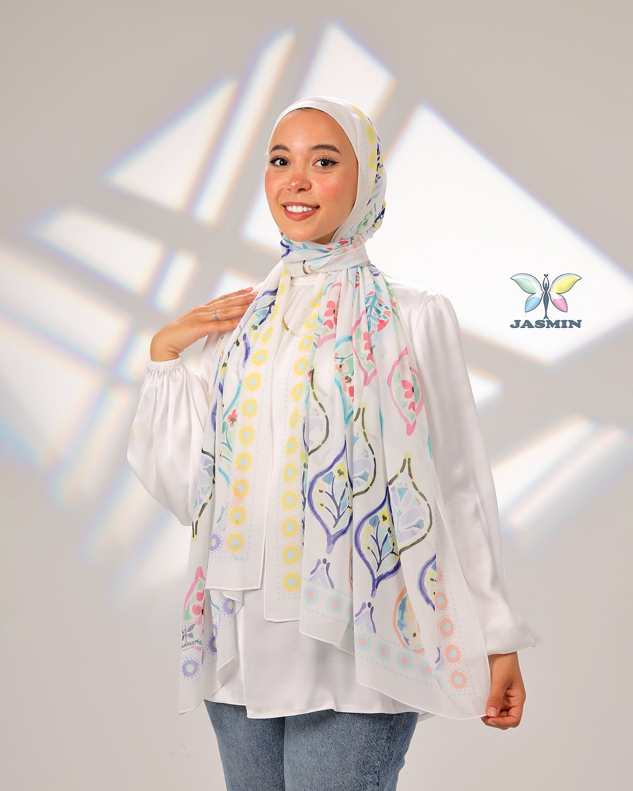Sculpture | Printed Chiffon Scarf