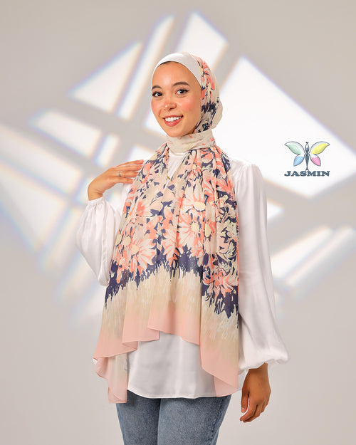 Chase | Printed Chiffon Scarf