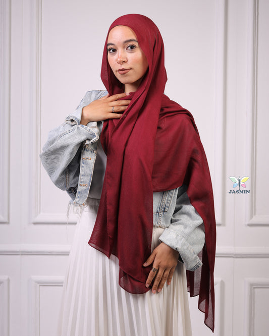 Modal Cotton Scarf | Red