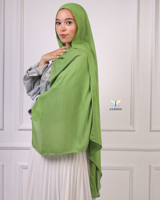 Modal Cotton Scarf | Green