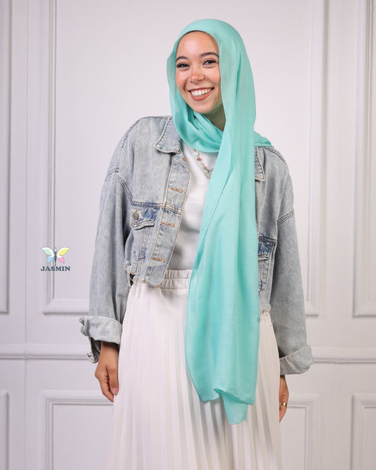 Modal Cotton Scarf | Mint